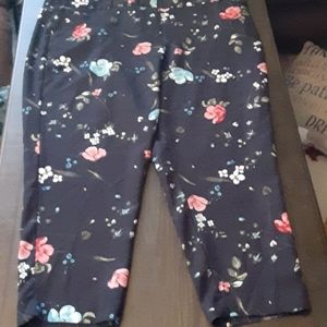 Floral dress capris